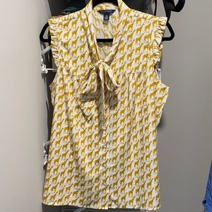 Tommy Hilfiger yellow giraffe top